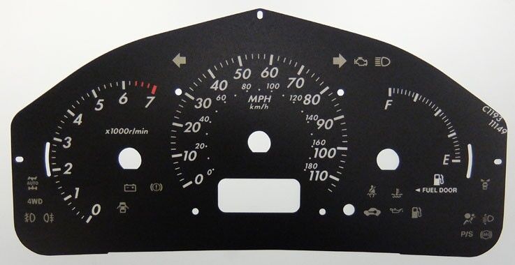 Lockwood Toyota Wish BLACK Dial Conversion Kit C1193