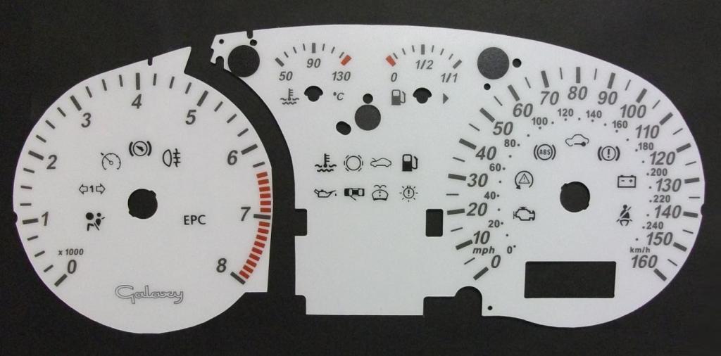 Lockwood Ford Galaxy Mk2 Petrol without Center Display SILVER (ST) Dial Kit 45Y