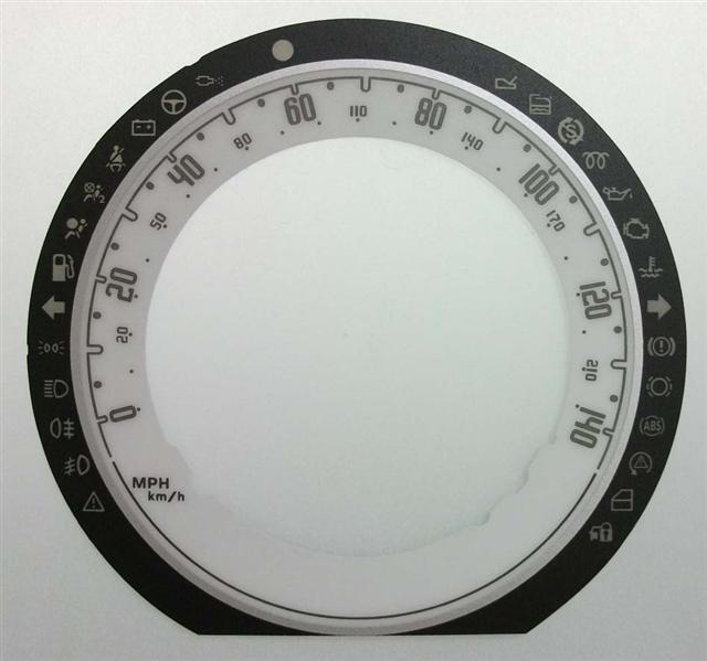 Lockwood Fiat 500 WHITE Dial Conversion Kit C544