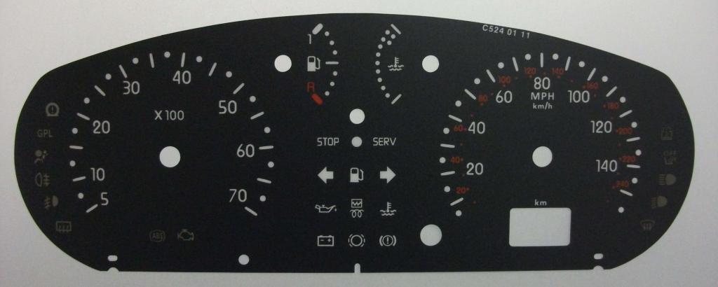 Lockwood Renault Clio GREY Dial Conversion Kit C524