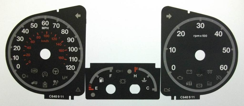 Lockwood Fiat Ducato BLACK Dial Conversion Kit C640