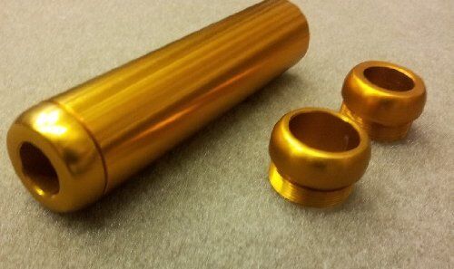 Universal Aluminium Alloy Handbrake Handle Cover GOLD (27mm Internal Diameter)