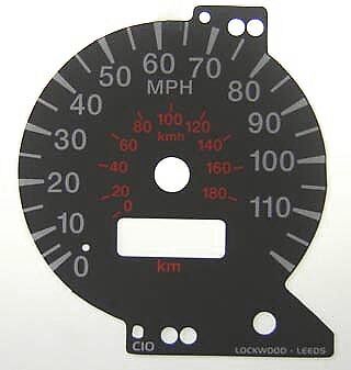 Lockwood Mitsubishi FTO BLACK Dial Conversion Kit C010