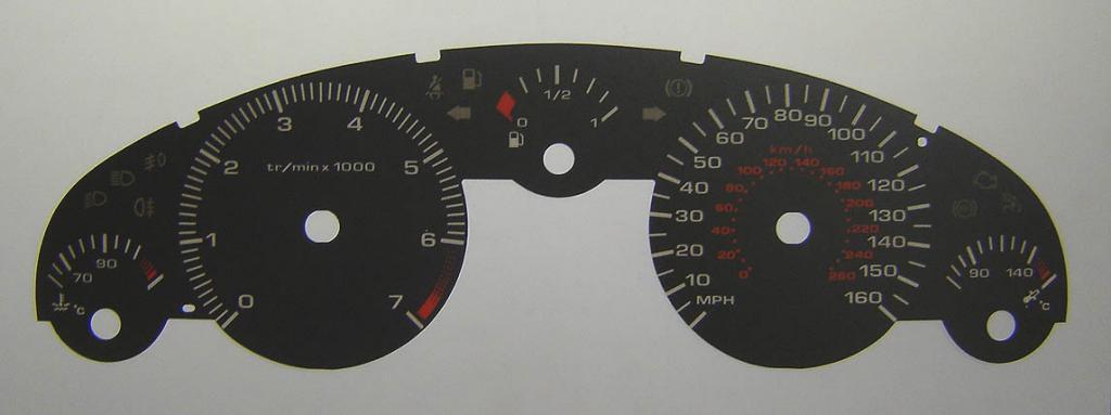 Lockwood Peugeot 407 BLACK Dial Conversion Kit C149