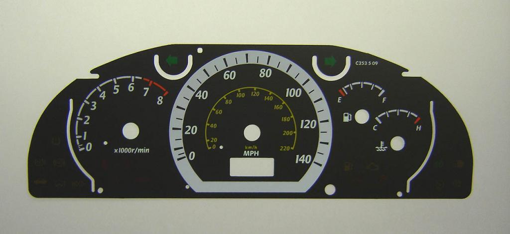 Lockwood Daewoo Lacetti BLACK Dial Conversion Kit C253