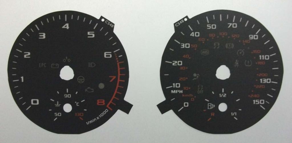 Lockwood Audi A1 BLACK Dial Conversion Kit C548