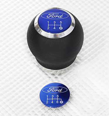 Richbrook 'Official Licensed' Ford Black Leather Car Gear Knob 'Lift Reverse'