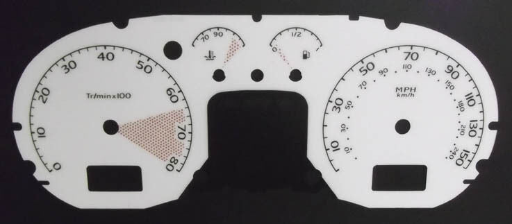 Lockwood Peugeot 307 2005- WHITE Dial Conversion Kit C930