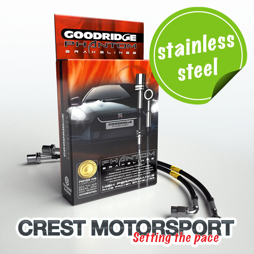 Honda Civic EP3 Type-R 2002-2006 Goodridge Brake Hoses (Stainless Fittings)