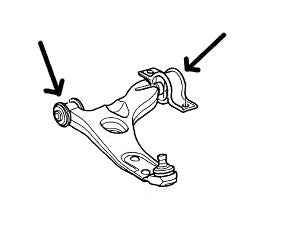 Ford Focus MK2 (2005-2010) Front Suspension Arm Bushes