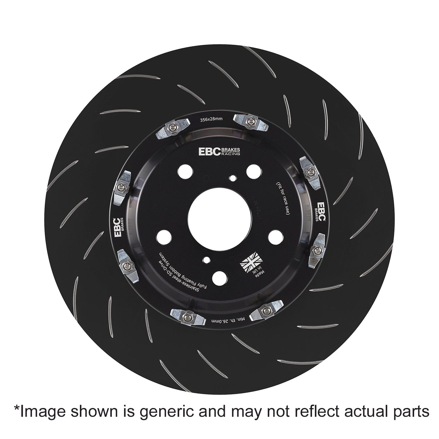 Racing 2-Piece Floating Brake Disc Rotors (Pair) (SG2FK-059)