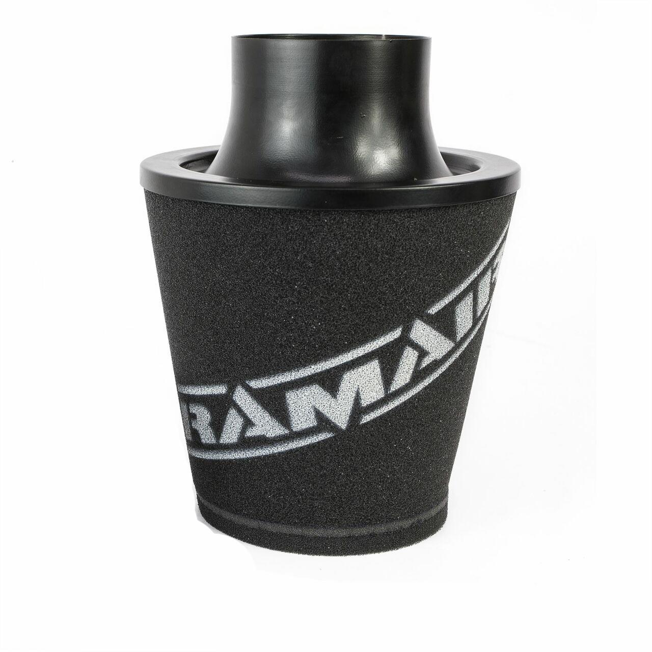 Ramair Medium Foam Filter Aluminium Base 90mm OD Black
