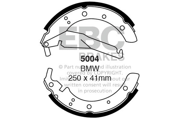 EBC Brake Shoe Replacement Set (5004)