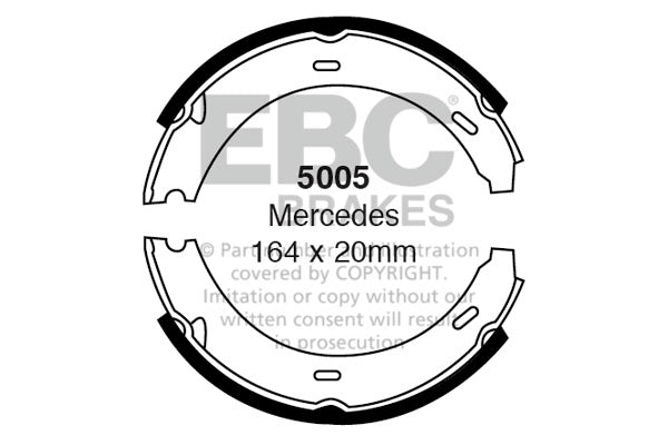 EBC Brake Shoe Replacement Set (5005)