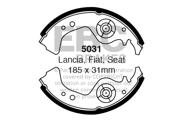 EBC Brake Shoe Replacement Set (5031)