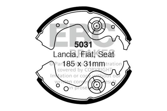 EBC Brake Shoe Replacement Set (5031)