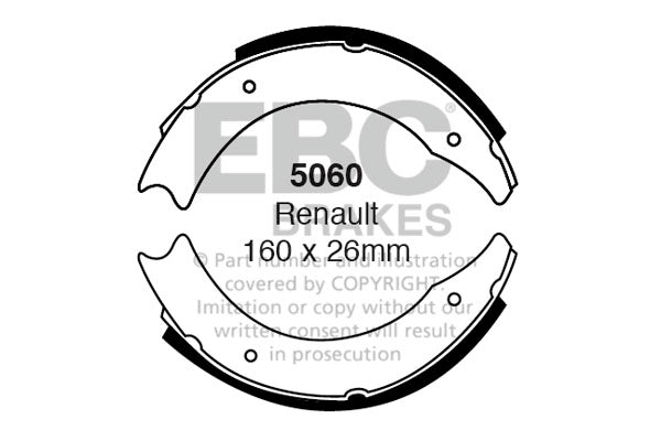 EBC Brake Shoe Replacement Set (5060)