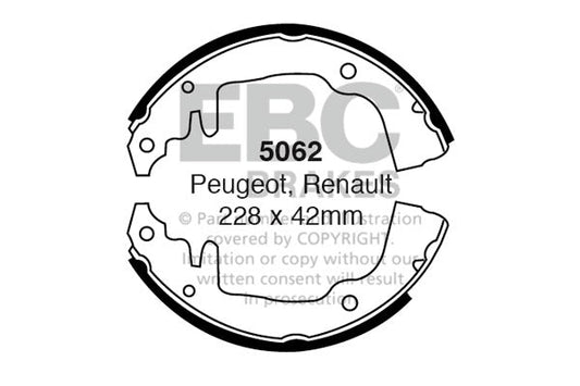 EBC Brake Shoe Replacement Set (5062)