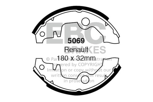 EBC Brake Shoe Replacement Set (5069)