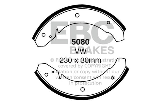 EBC Brake Shoe Replacement Set (5080)