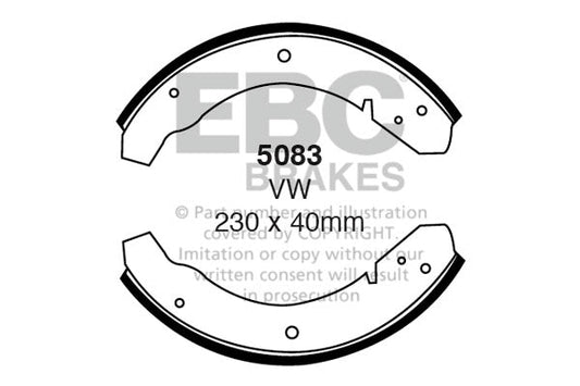 EBC Brake Shoe Replacement Set (5083)