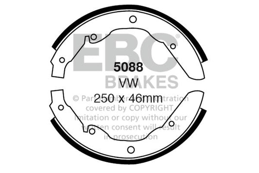 EBC Brake Shoe Replacement Set (5088)