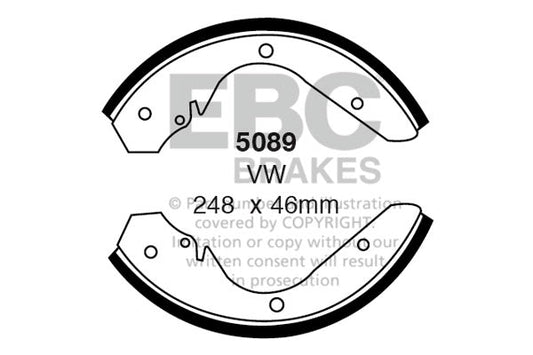 EBC Brake Shoe Replacement Set (5089)