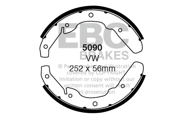 EBC Brake Shoe Replacement Set (5090)