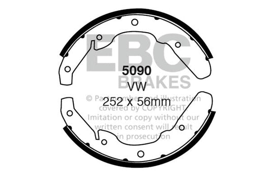 EBC Brake Shoe Replacement Set (5090)