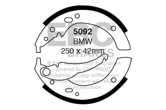 EBC Brake Shoe Replacement Set (5092)