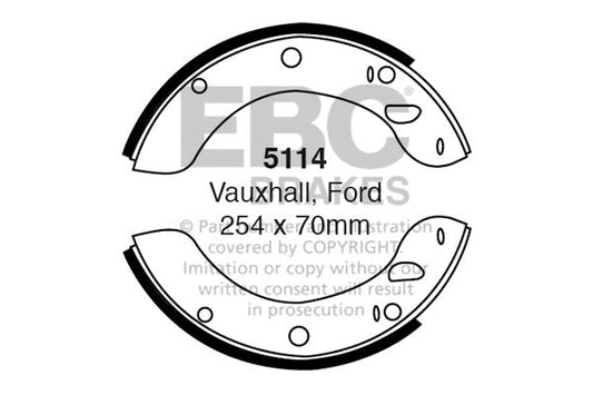 EBC Brake Shoe Replacement Set (5114)