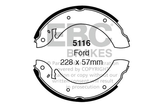 EBC Brake Shoe Replacement Set (5116)