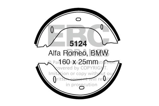 EBC Brake Shoe Replacement Set (5124)