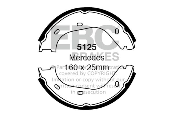 EBC Brake Shoe Replacement Set (5125)