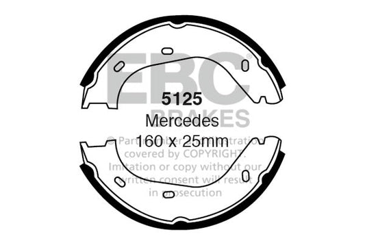 EBC Brake Shoe Replacement Set (5125)