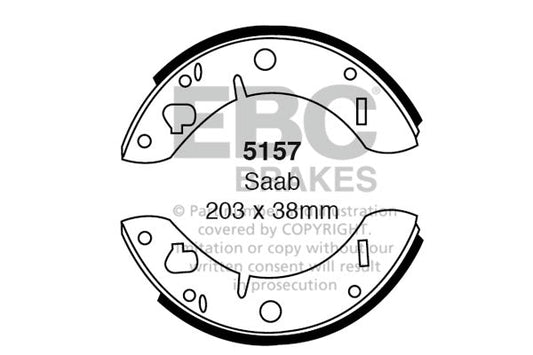 EBC Brake Shoe Replacement Set (5157)