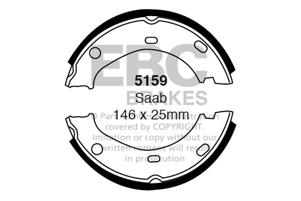 EBC Brake Shoe Replacement Set (5159)