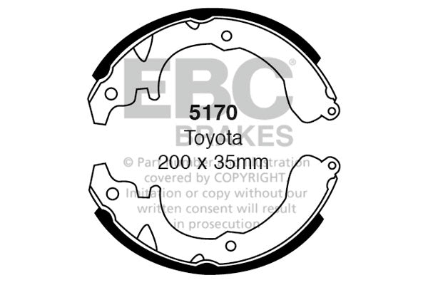 EBC Brake Shoe Replacement Set (5170)
