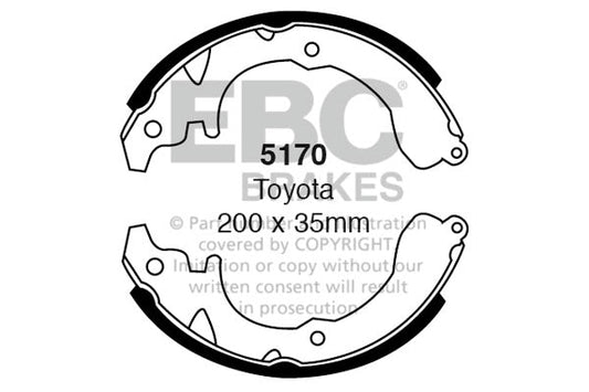 EBC Brake Shoe Replacement Set (5170)