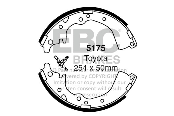 EBC Brake Shoe Replacement Set (5175)