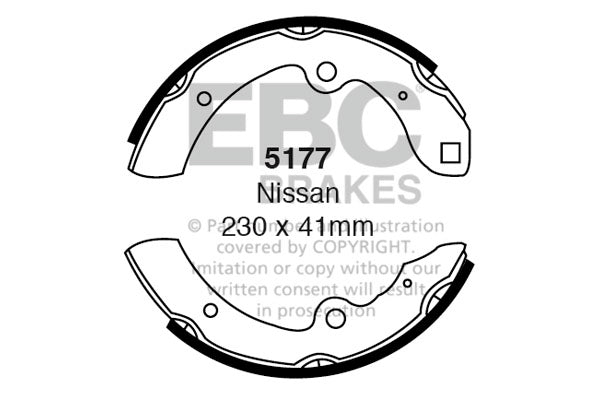 EBC Brake Shoe Replacement Set (5177)