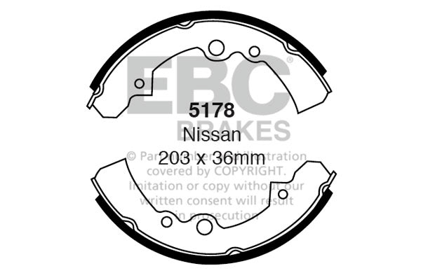 EBC Brake Shoe Replacement Set (5178)