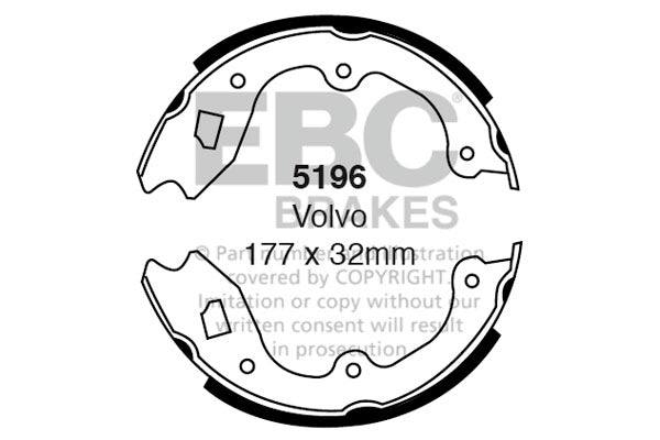 EBC Brake Shoe Replacement Set (5196)