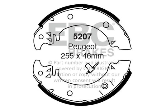EBC Brake Shoe Replacement Set (5207)