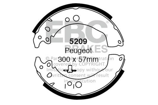 EBC Brake Shoe Replacement Set (5209)