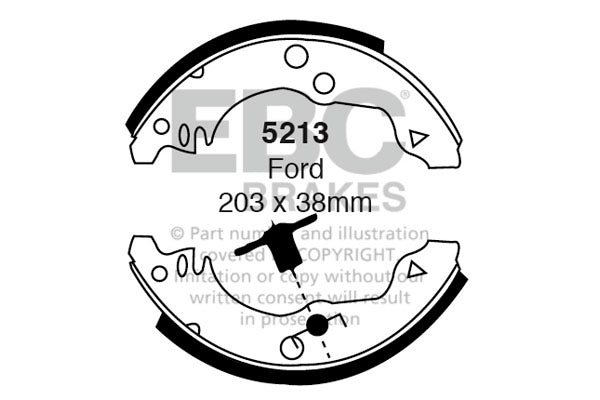 EBC Brake Shoe Replacement Set (5213)