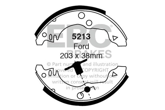 EBC Brake Shoe Replacement Set (5213)