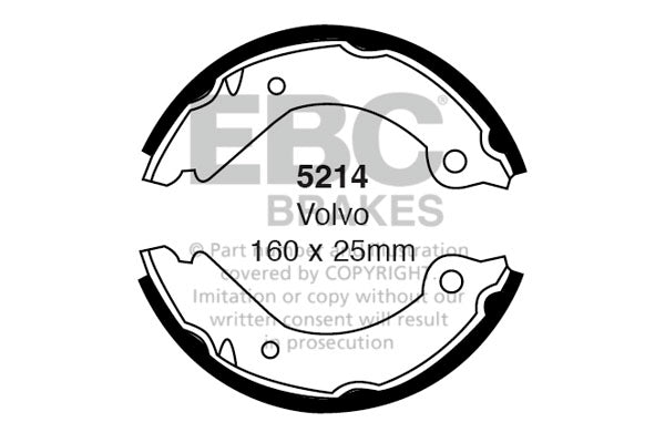 EBC Brake Shoe Replacement Set