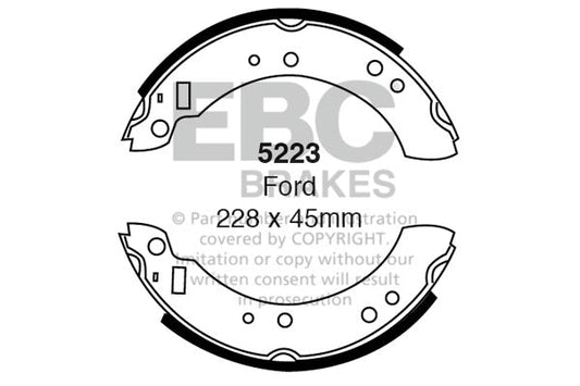 EBC Brake Shoe Replacement Set (5223)