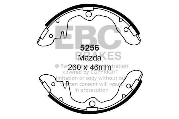 EBC Brake Shoe Replacement Set (5256)